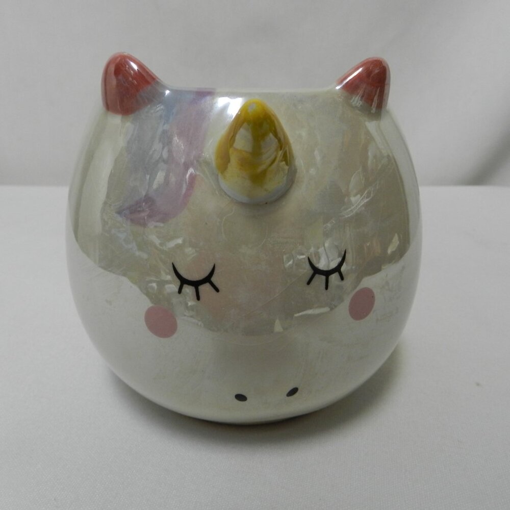 Amia Home Iridescent Unicorn Mug Cup 3D pink purple yellow ceramic Whimsical